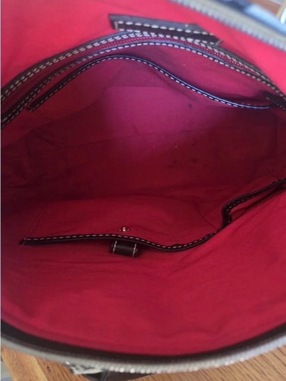 Dooney & Bourke Black and White Houndstooth Satchel